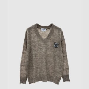 샤넬 로고 니트 상의