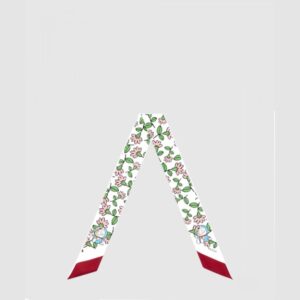 실크 트윌 플로라 프린트 넥 보우 656611
